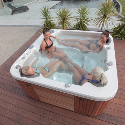 Modern spa designs that complement backyard spaces