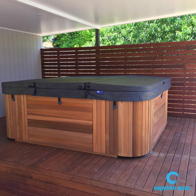 CABINET cedar HARDCOVER slate grey myExtravagance thanks to the team @ mySpaPakenham