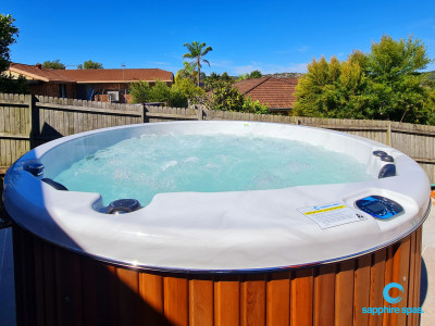 myHotTub in silverwhite & cedar thanks to the team @ Country Rubber & Foam Tamworth NSW