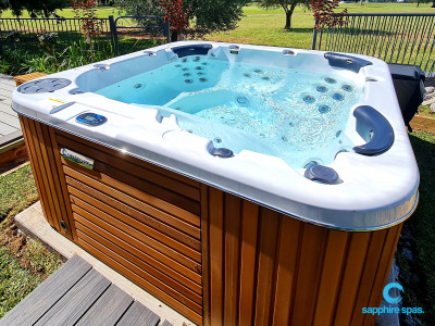 Simple installation of myDream spa pool on a concrete slab thanks to the team @ Country Rubber & Foam Tamworth NSW