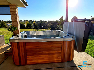 Family spa pool ready to enjoy thanks to the team @ Country Rubber & Foam Tamworth