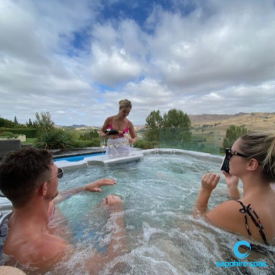 The team from Bermuda Lifestyle, taking some time out to enjoy their own work