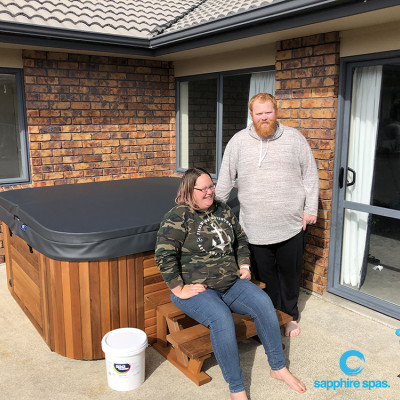 Delivered today & ready to use tonight - thanks to the team @ Paramount Pools & Spas Tauranga NZ