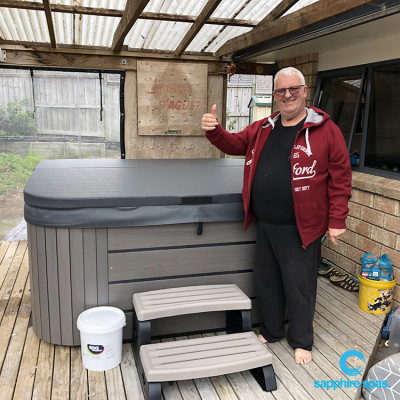 A very happy customer thanks to the team @ Paramount Pools & Spas Tauranga NZ