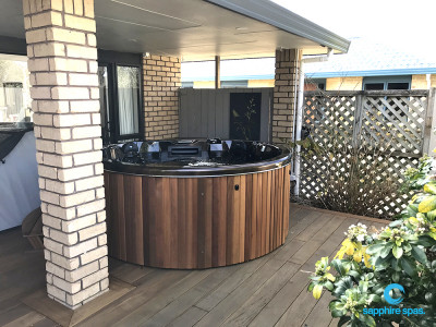 myHotTub MAYAN COPPER & CEDAR thanks to the team @ Wright Pools & Spas NZ
