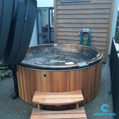 ACRYLIC mayan copper CABINET cedar