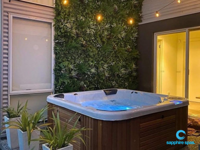 A spa just outside your back door will become a part of your everyday life