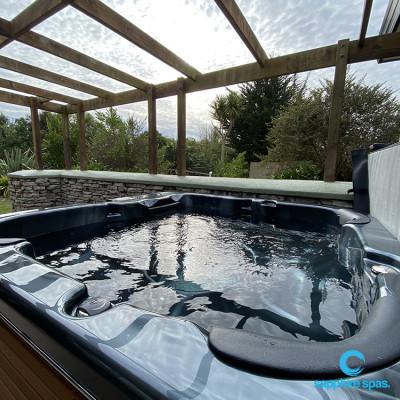 ACRYLIC midnight opal CABINET cedar