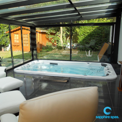 Swim spa installed by the team @ dSpa France