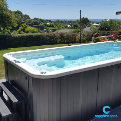 Swim spa installed by the team @ The Pool Clinic Wanganui NZ