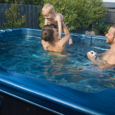 Spacious designs suitable for swimming and family use