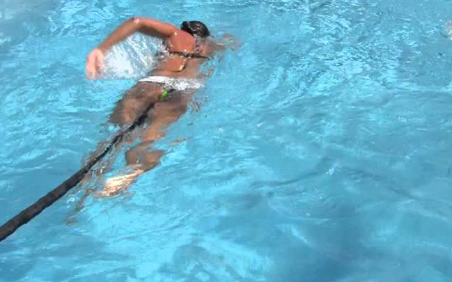 swim resistance band workout